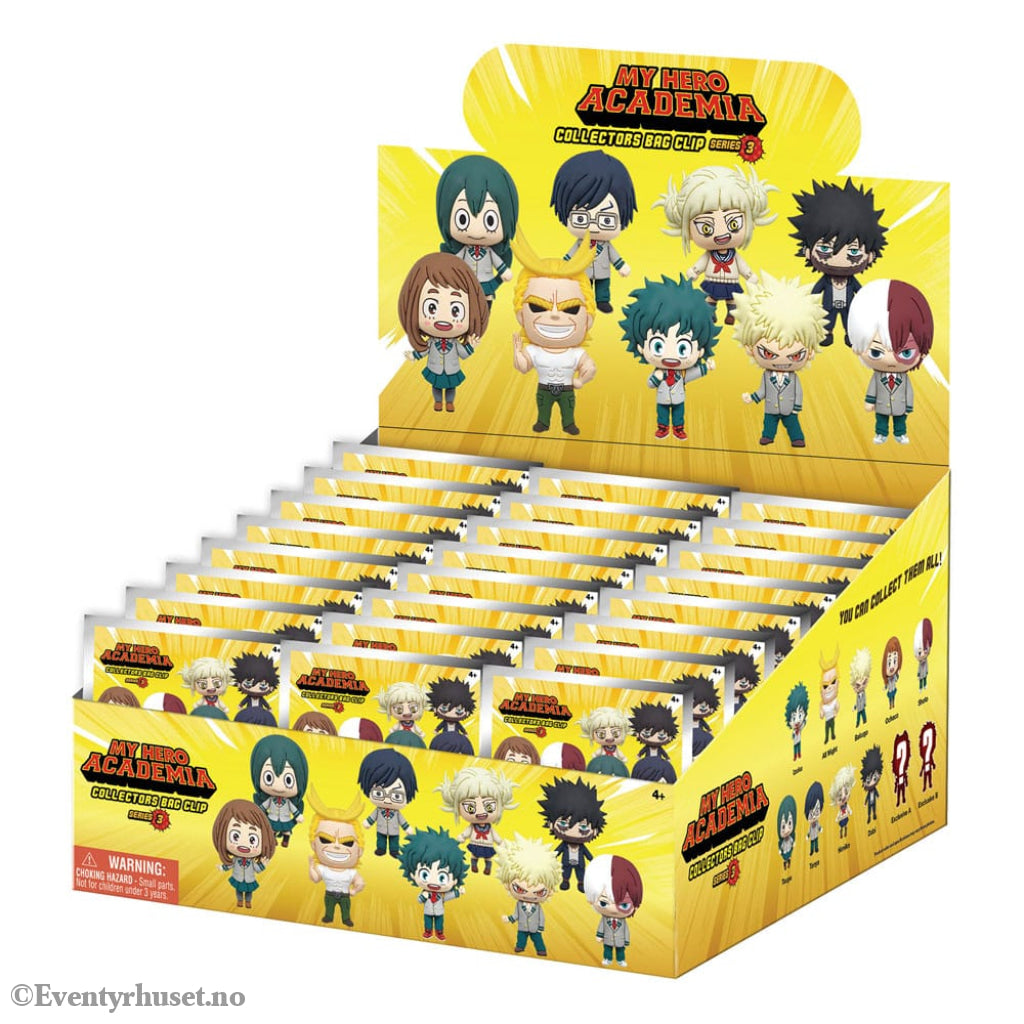 My Hero Academia 3D PVC Bag Clips Series 3 Display (24) Fashion & Accessories