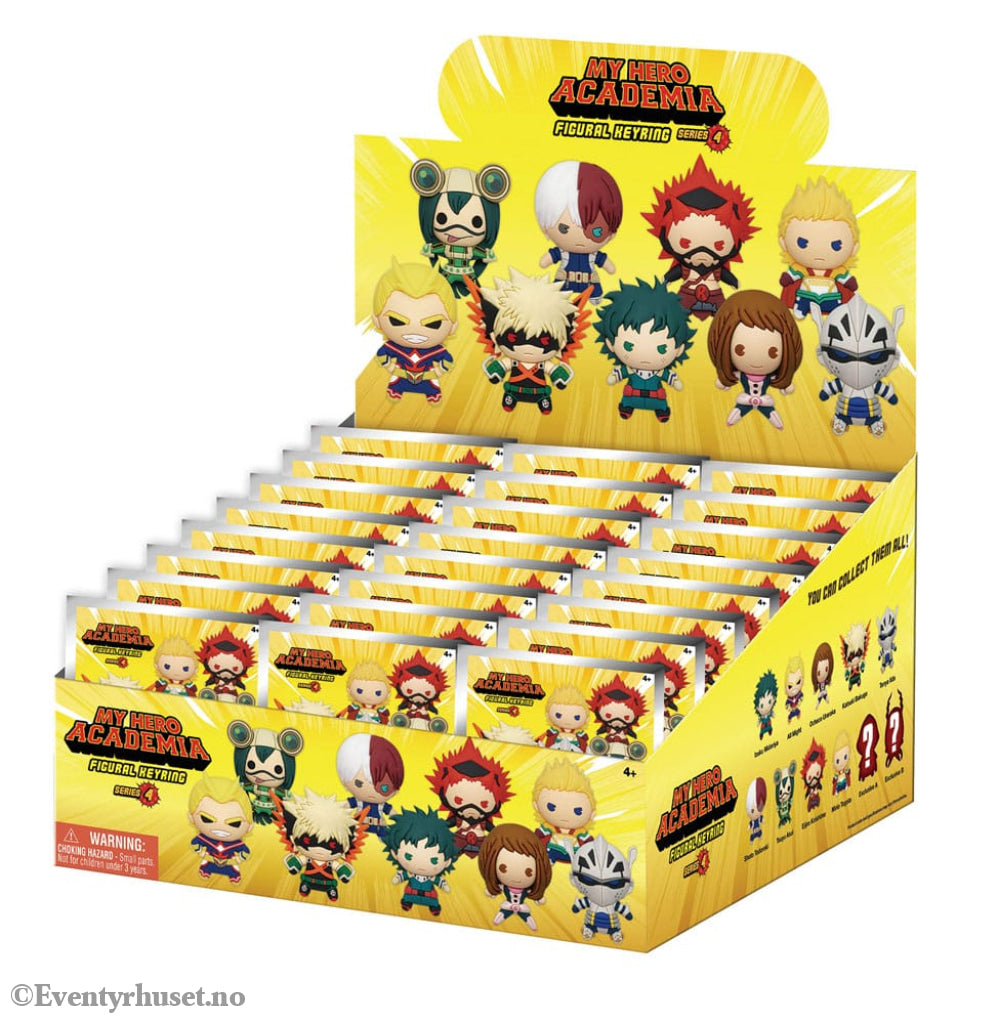 My Hero Academia 3D PVC Bag Clips Series 4 Display (24) Fashion & Accessories