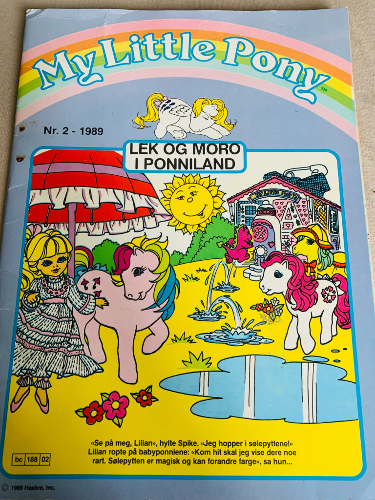 My Little Pony Nr. 2 - 1989. Tegneserieblad/album.