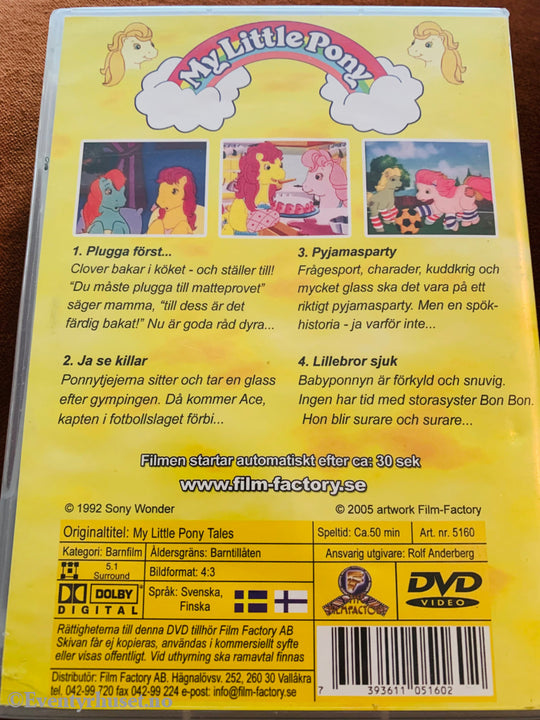 My Little Pony Pyjamasparty. 1992. Dvd. Svensk Tale. Dvd