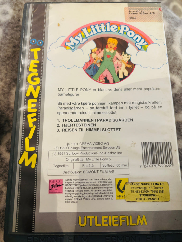 My Little Pony. Reisen til Himmelslottet. 1991. VHS Big Box. VHS Big Box