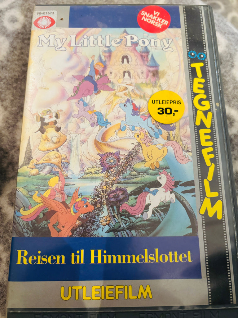 My Little Pony. Reisen til Himmelslottet. 1991. VHS Big Box. VHS Big Box