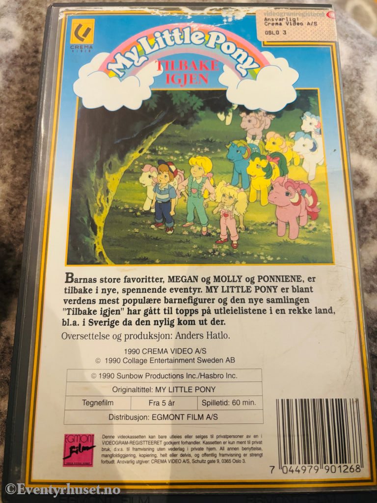 My Little Pony. Tilbake igjen. 1990. VHS Big Box. VHS Big Box