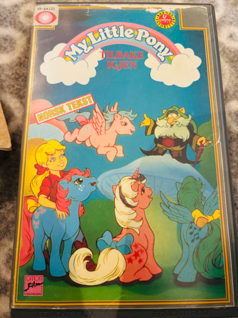 My Little Pony. Tilbake igjen. 1990. VHS Big Box. VHS Big Box