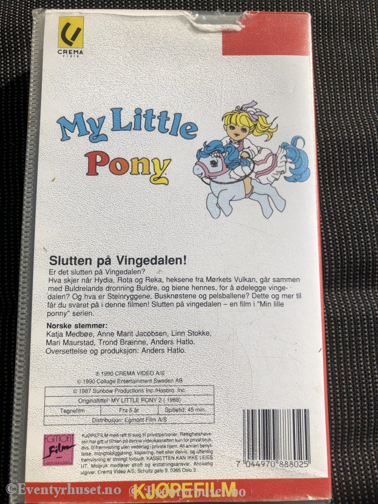 My Little Pony. Vingedalen. 1988. Vhs. Vhs