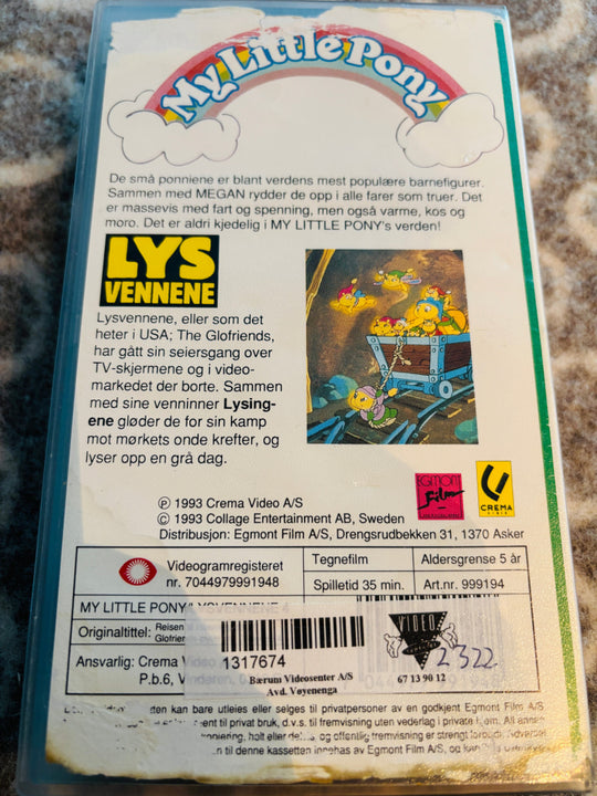 My Little Pony. Vol. 4. Reisen til Himmelslottet / Lysvennene møter Lysingene. 1993. VHS. VHS
