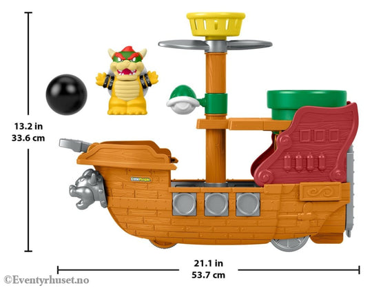 My Mario Little People Playset Bowser’s Airship Toys