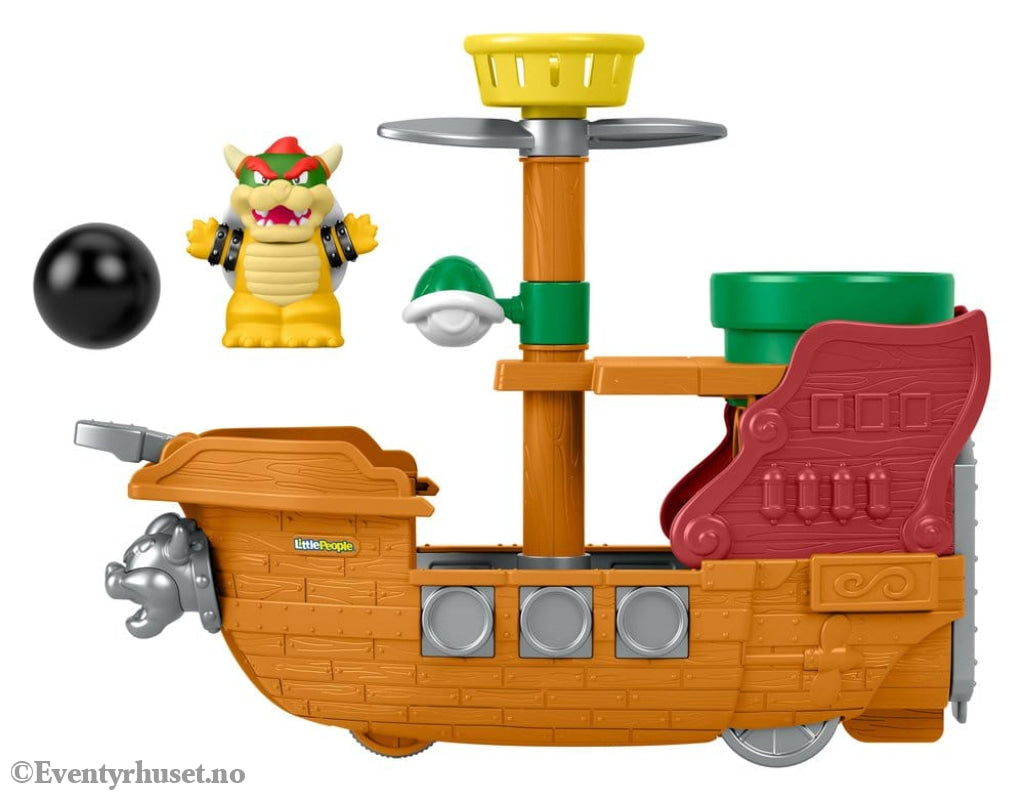 My Mario Little People Playset Bowser’s Airship Toys