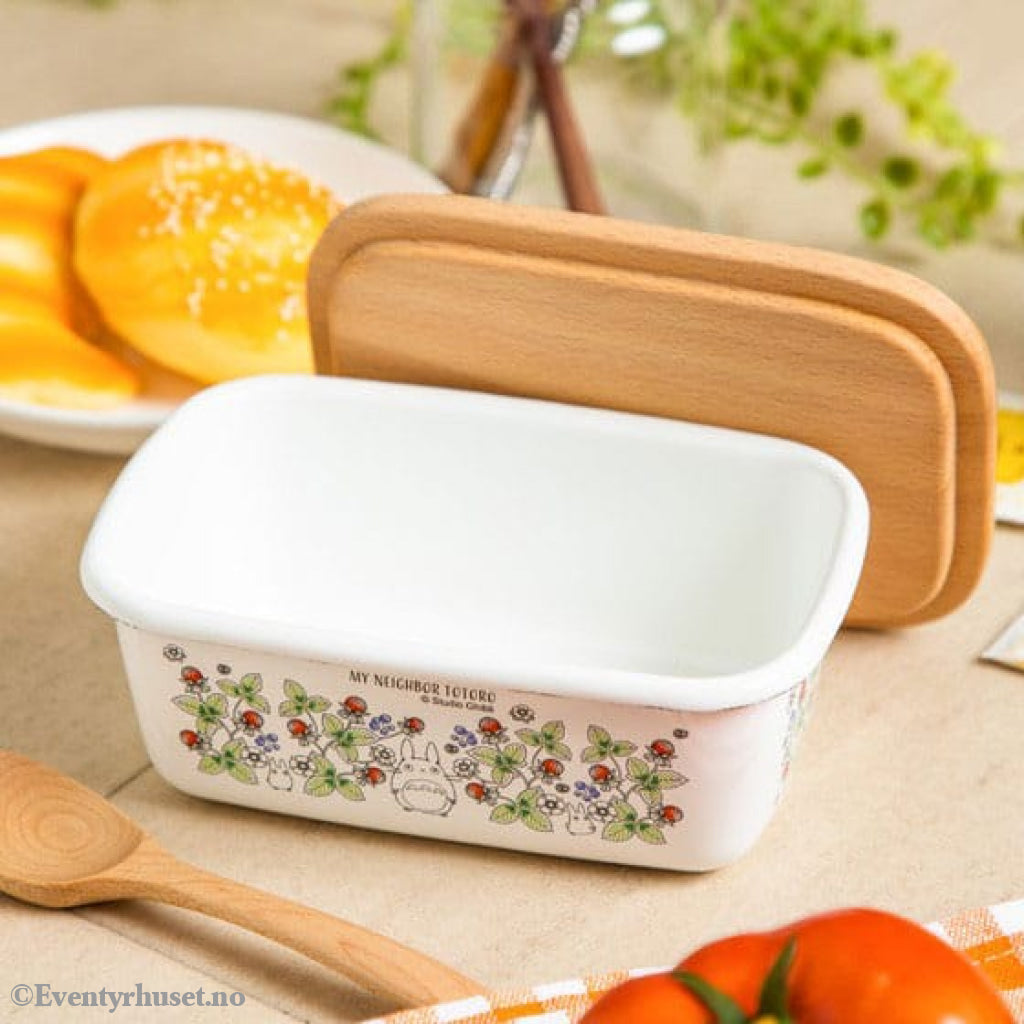 My Neighbor Totoro butter dish with wooden lid Soot Sprites 500 ml Home & Gifts
