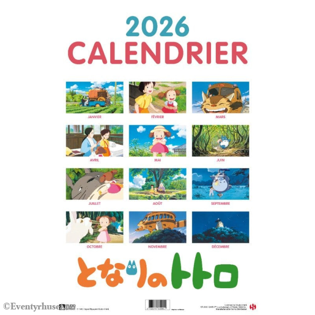My Neighbor Totoro Calendar 2026 *French Version* Home & Gifts