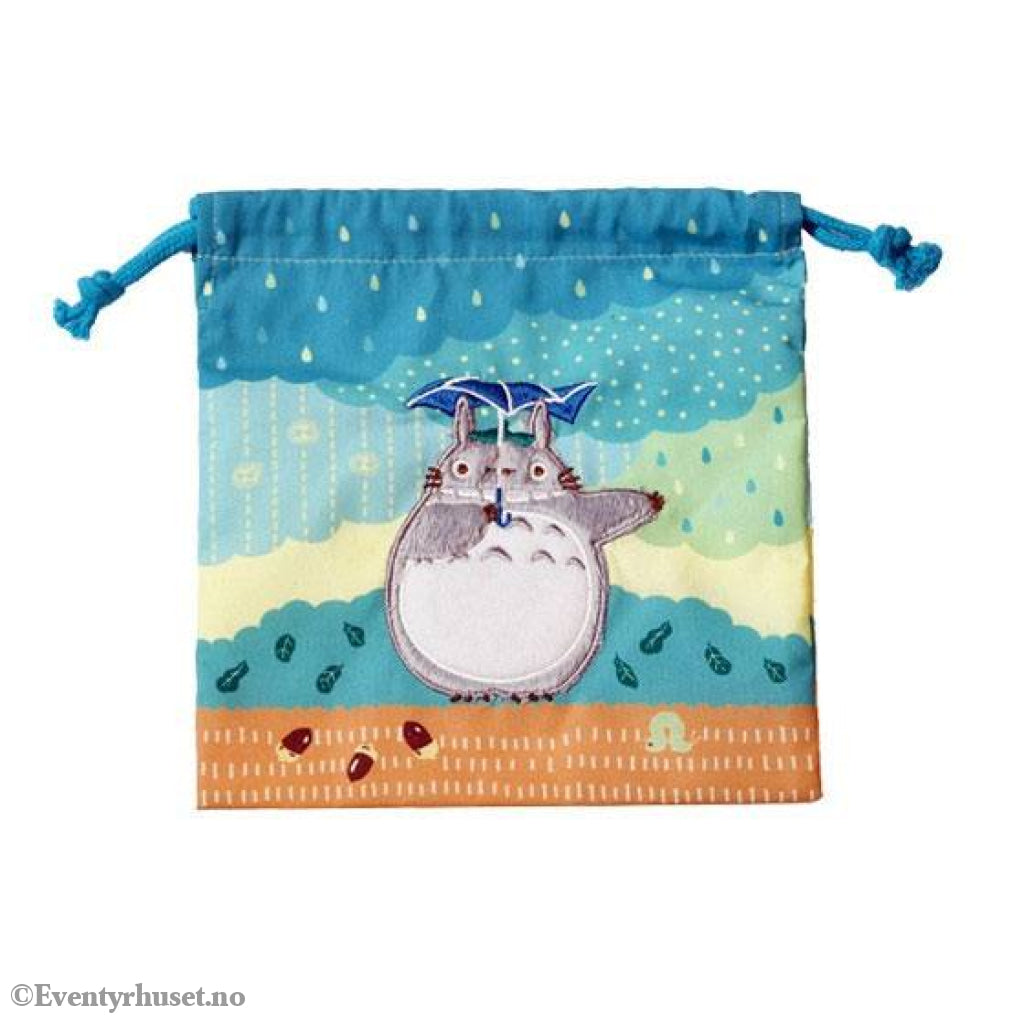 My Neighbor Totoro Laundry Storage Bag Totoro under the rain 20 x 19 cm Fashion & Accessories