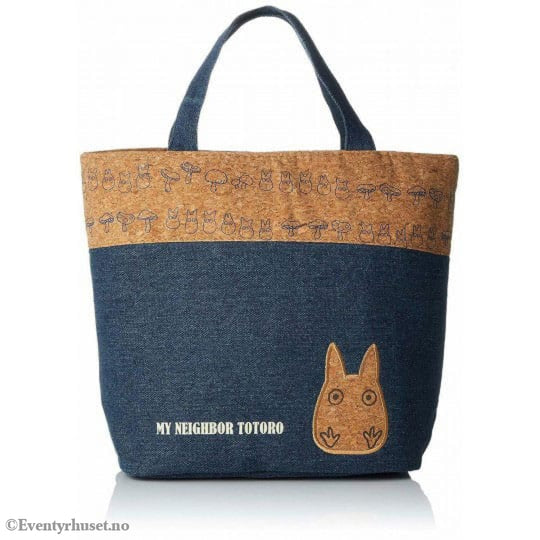 My Neighbor Totoro Lunch Bag cork & denim style Totoro Fashion & Accessories