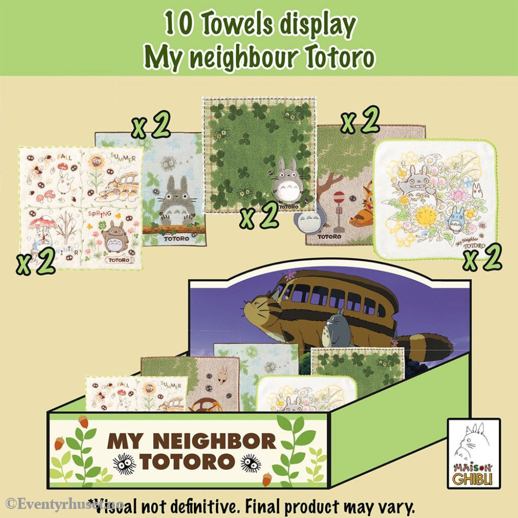 My Neighbor Totoro Mini Towels 25 x 25 cm Display (10) Home & Gifts