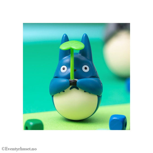 My Neighbor Totoro Round Bottomed Figurine Mid Totoro with leaf 6 cm Manga & Anime