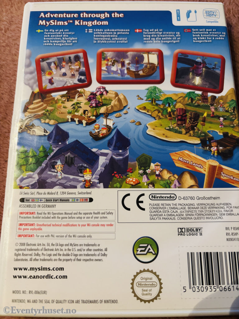 MySims Kingdom. Nintendo Wii.