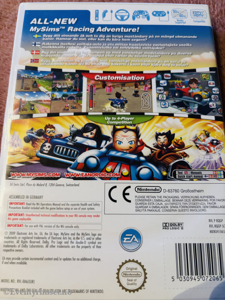 MySims Racing. Nintendo Wii.
