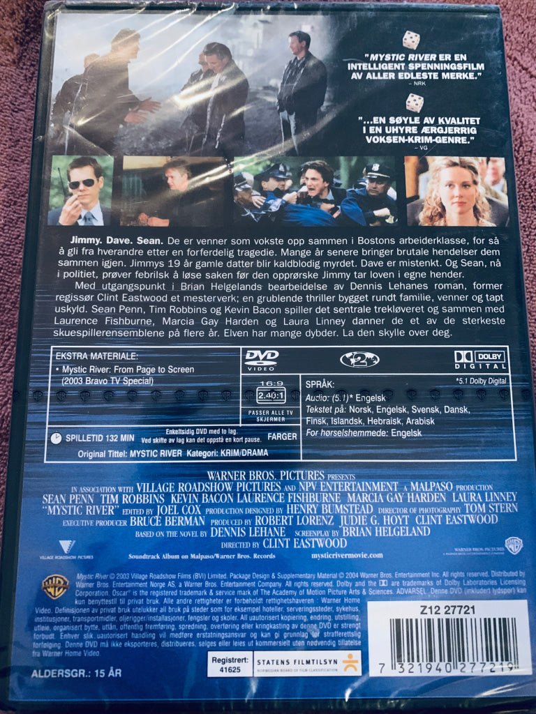 Mystic River. DVD. Ny i plast!
