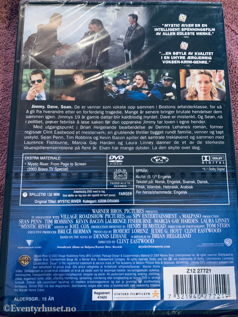 Mystic River. DVD. Ny i plast!