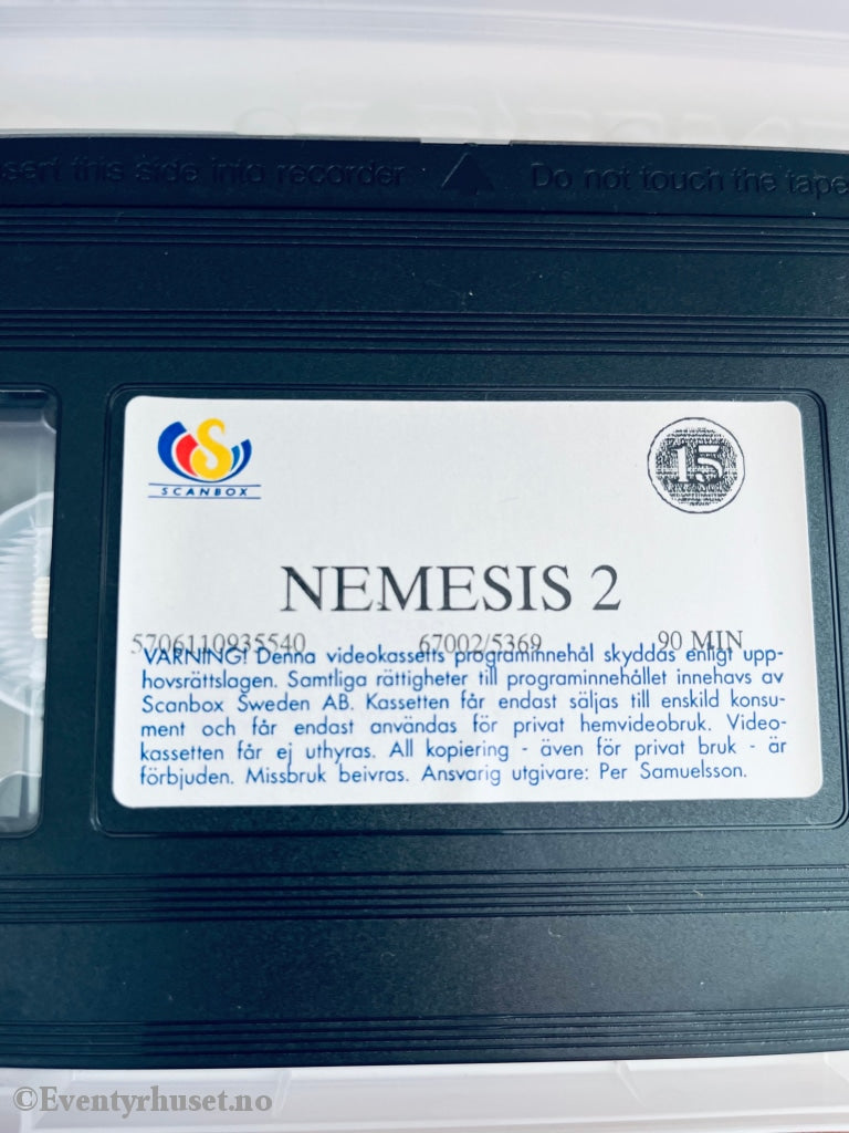 N2 - Nemesis 2. 1994. Vhs. Svensk Tekst Vhs