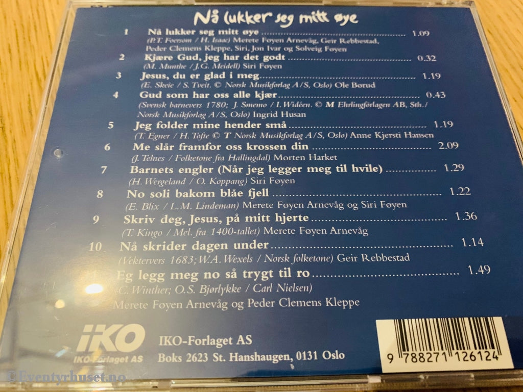 Nå Lukker Seg Mitt Øye - Kveldsbønner. Cd. Cd