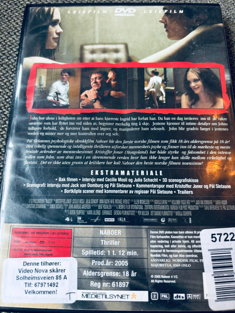 Naboer. DVD leiefilm.