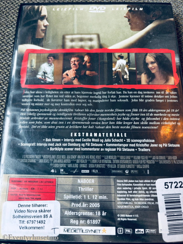 Naboer. DVD leiefilm.