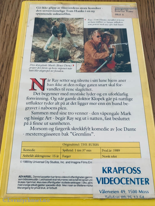 Nabohysteri. 1989. Vhs Big Box.
