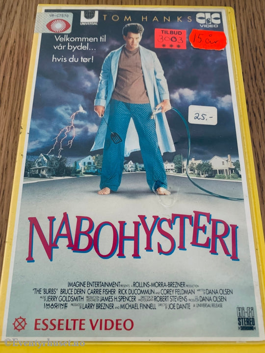 Nabohysteri. 1989. Vhs Big Box.