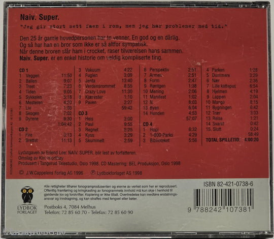 Naiv. Super. – Erlend Loe. Lydbok på CD.