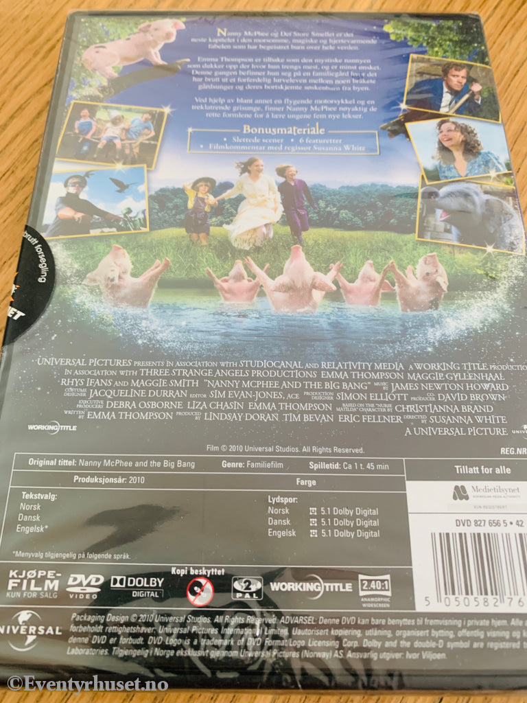 Nanny McPhee & Det store smellet . 2010 . DVD. Ny i plast!