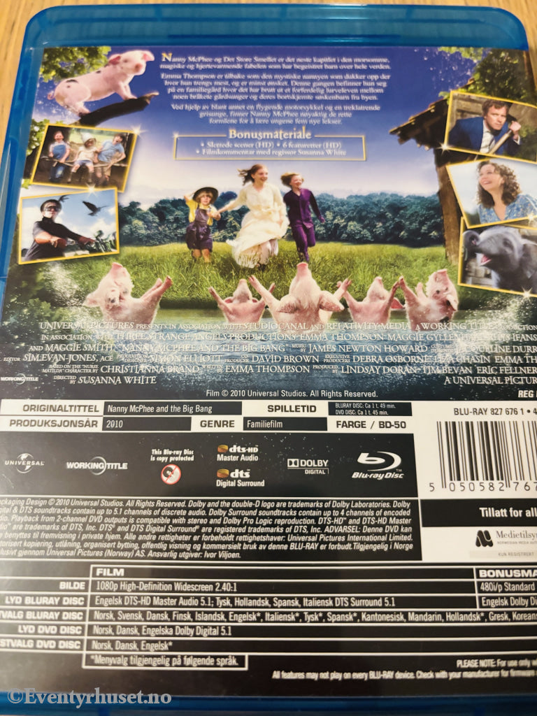 Nanny McPhee & Det Store Smellet. Blu-ray.