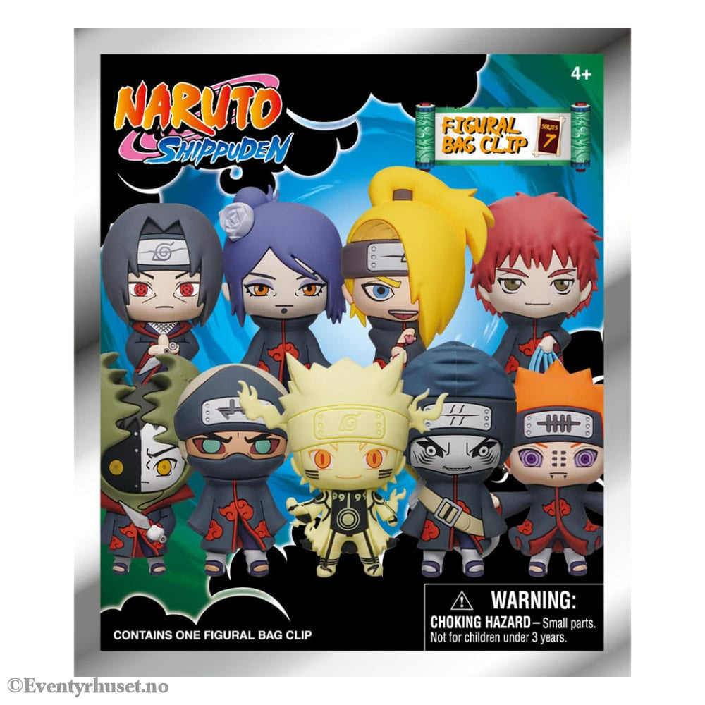 Naruto 3D Foam Bag Clips Series 7 Display (24) Fashion & Accessories