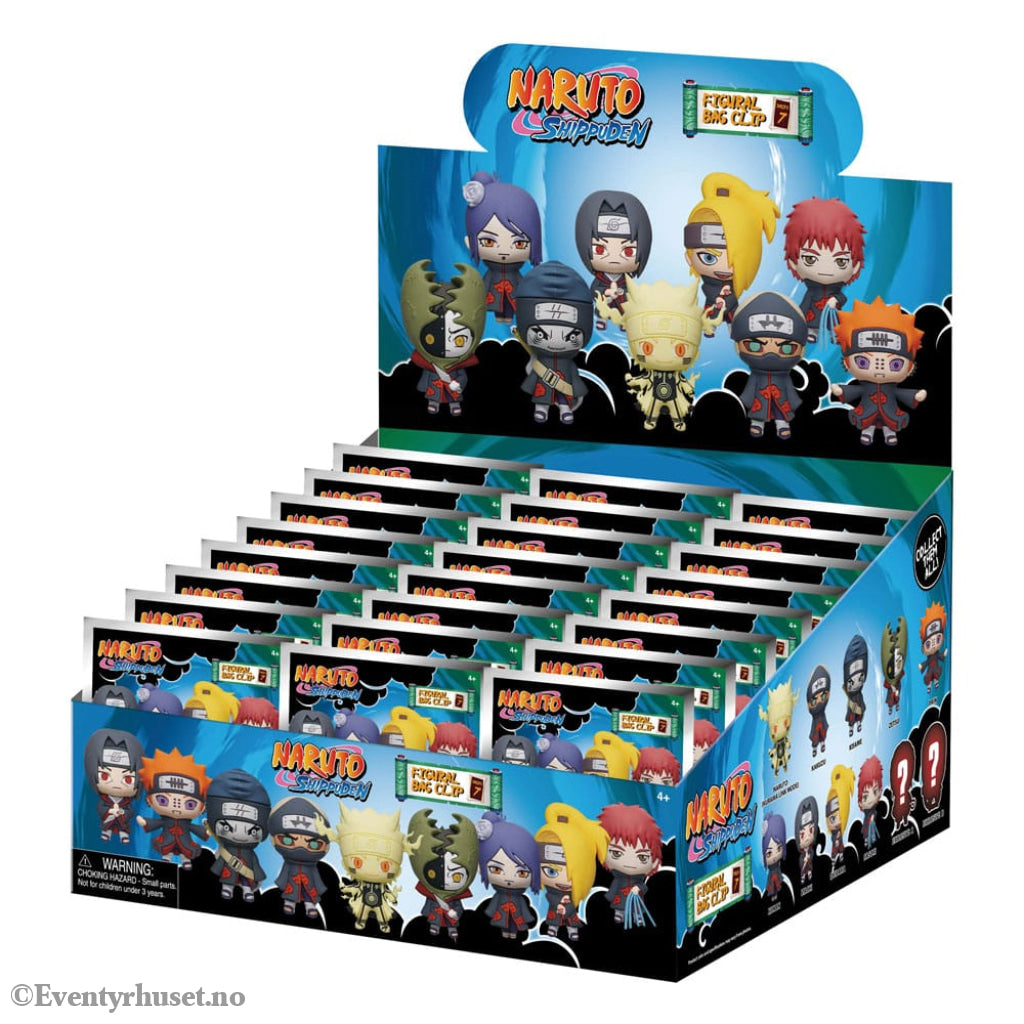 Naruto 3D Foam Bag Clips Series 7 Display (24) Fashion & Accessories