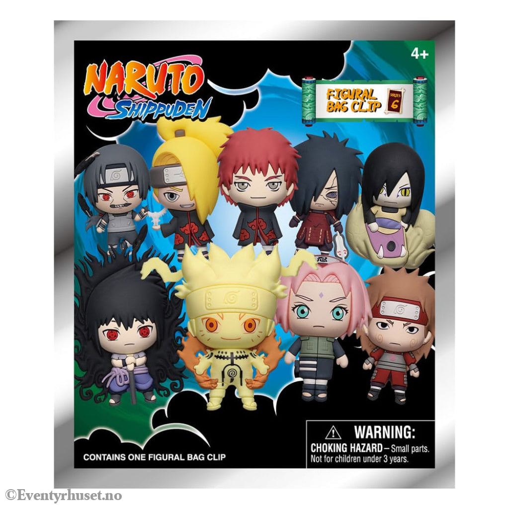 Naruto 3D PVC Bag Clips Series 6 Display (24) Fashion & Accessories