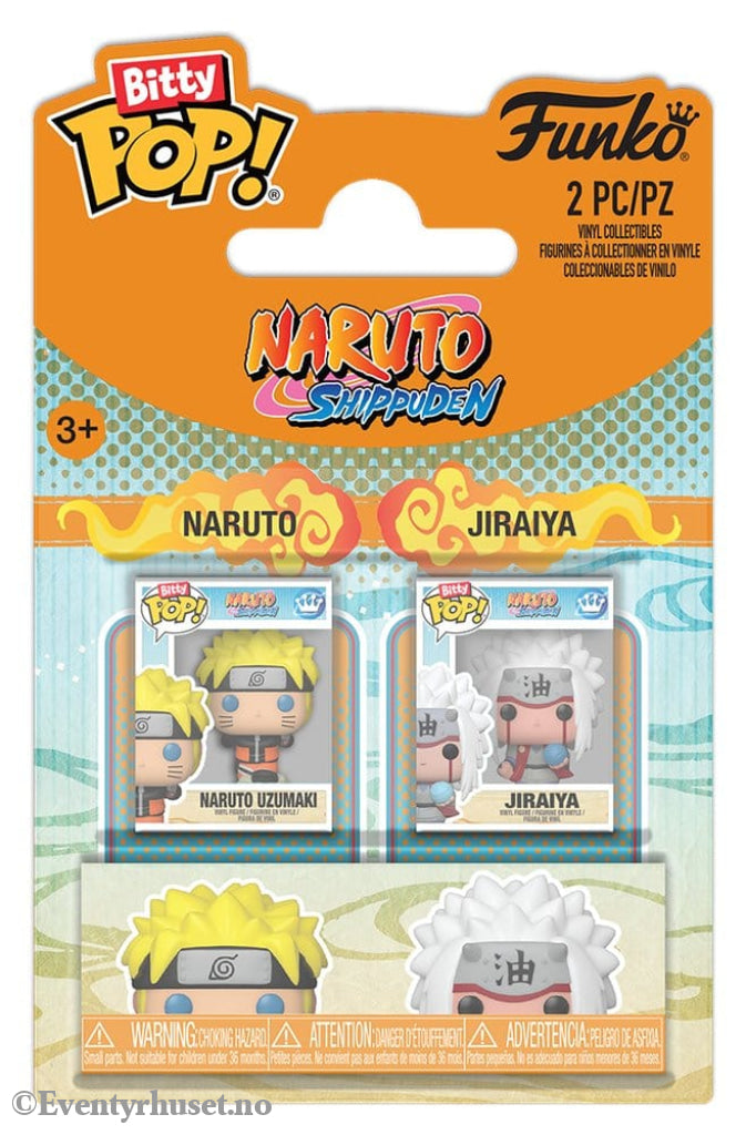 Naruto Bitty POP! Vinyl Figures 2-Pack Naruto & Jiraiya 2 cm Collectibles