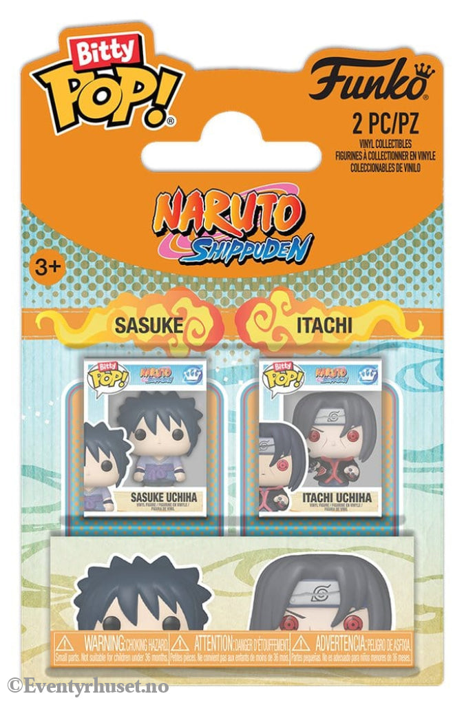 Naruto Bitty POP! Vinyl Figures 2-Pack Sasuke & Itachi 2 cm Collectibles