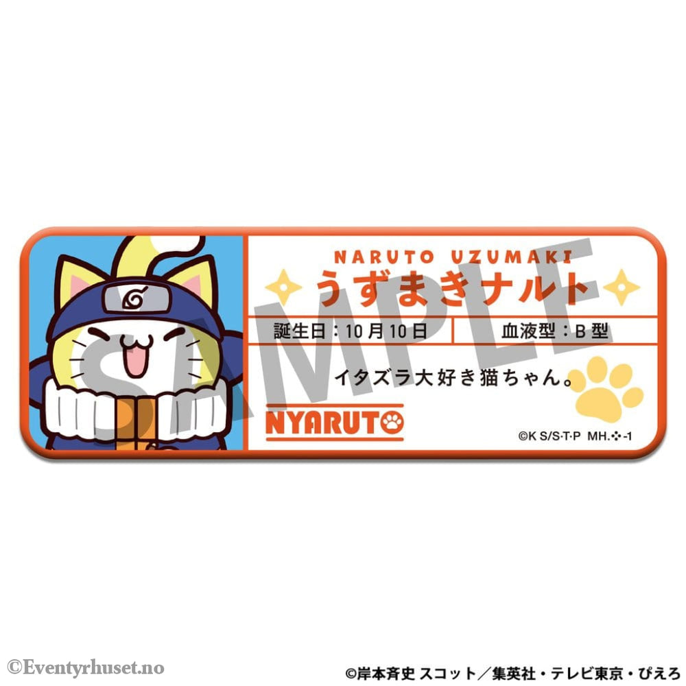Naruto Mega Cat Project Nyaruto! Enamel Pins Name 5 cm Assortment (16) Manga & Anime