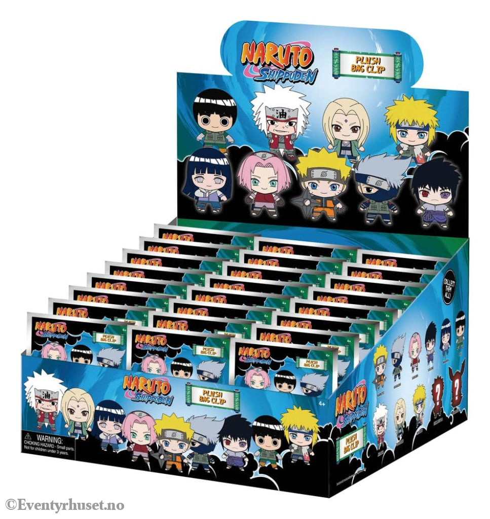 Naruto Plush Bag Clips Display (24) Fashion & Accessories