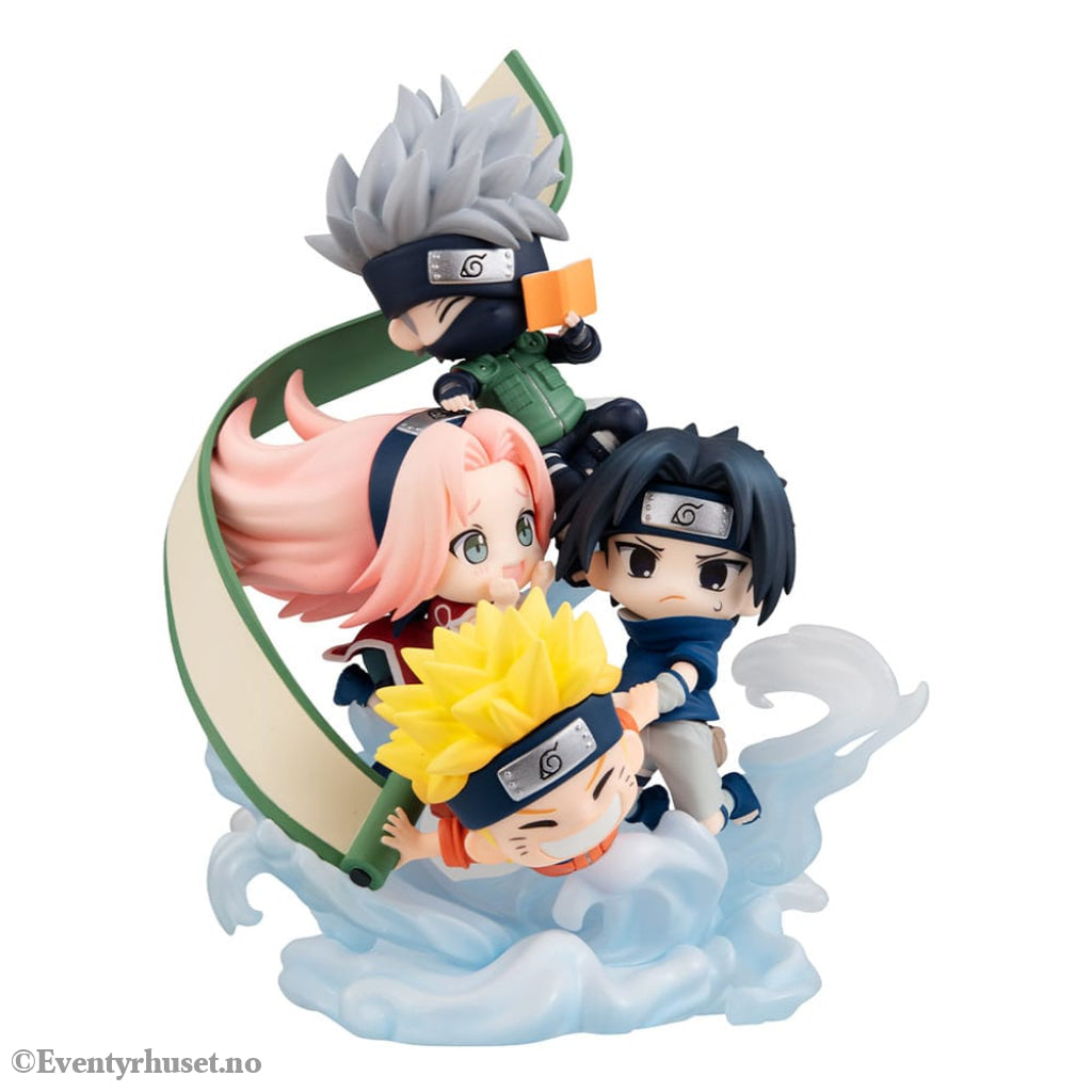 Naruto Shippuden FigUnity PVC Mini Statue Gather here Team 7 13 cm (with gift) Manga & Anime
