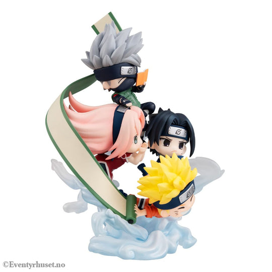 Naruto Shippuden FigUnity PVC Mini Statue Gather here Team 7 13 cm (with gift) Manga & Anime