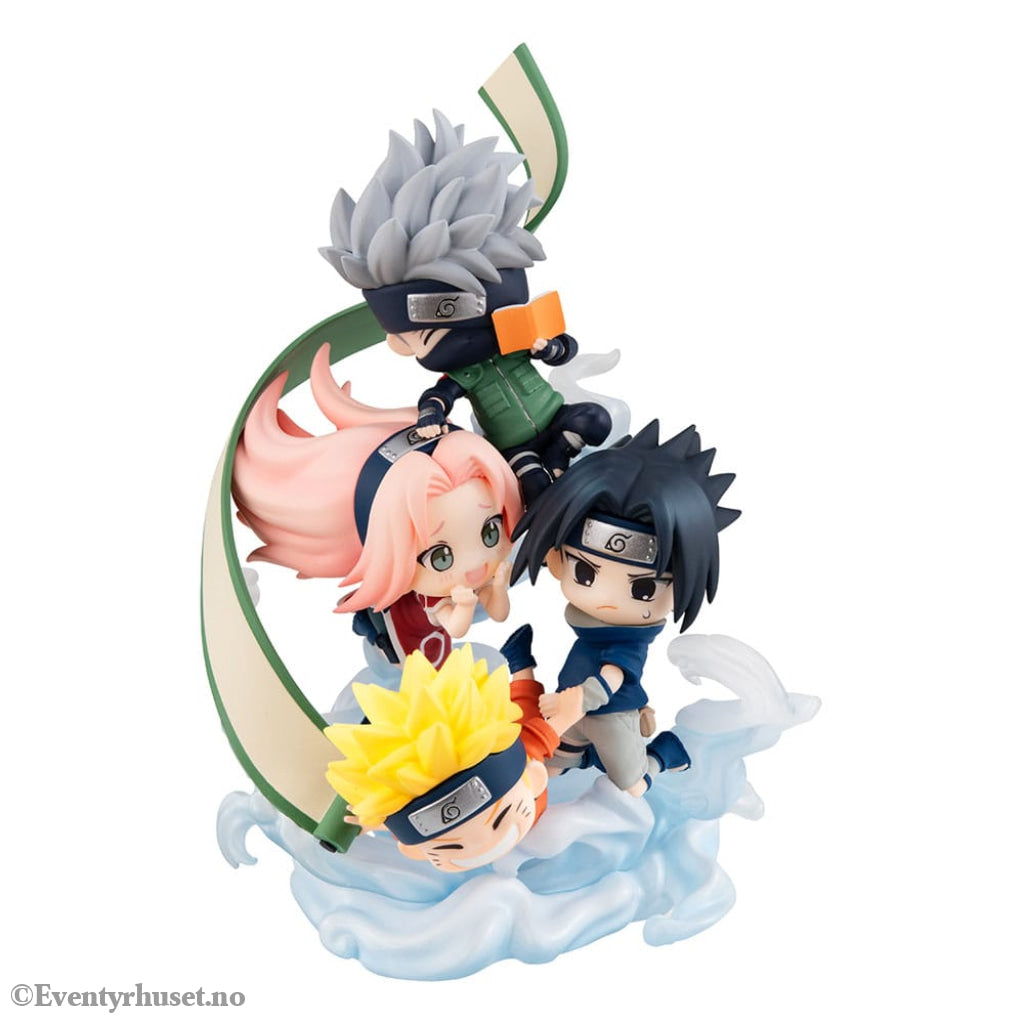 Naruto Shippuden FigUnity PVC Mini Statue Gather here Team 7 13 cm (with gift) Manga & Anime