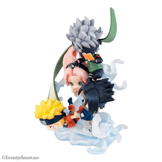 Naruto Shippuden FigUnity PVC Mini Statue Gather here Team 7 13 cm (with gift) Manga & Anime