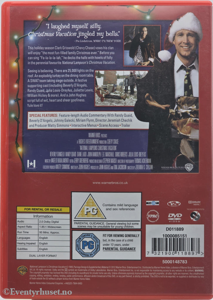 National Lampoon’s Christmas Vacation . 1989 . DVD.