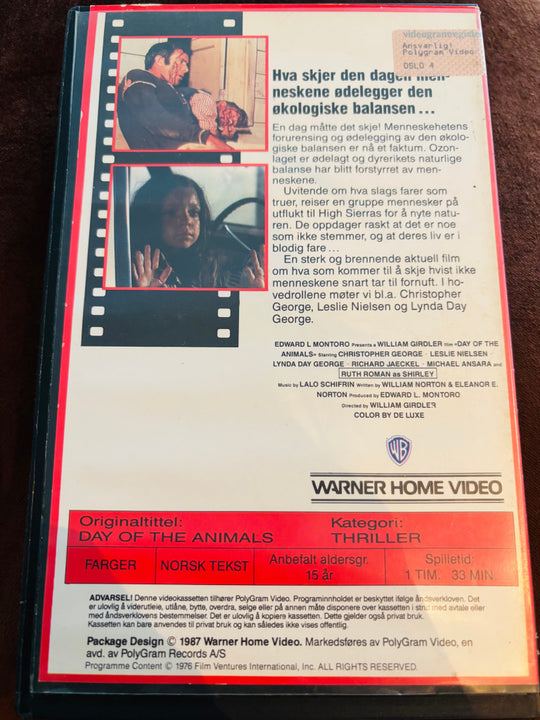 Naturens Hevn. VHS Big Box.