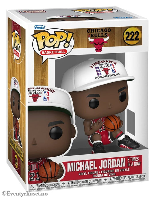 NBA Legends POP! Sports Vinyl Figure Chicago Bulls: Michael Jordan 3 Times in a Row 9 cm Collectibles
