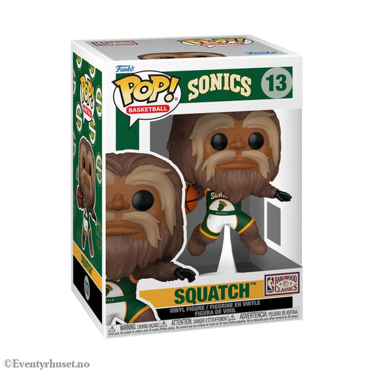 NBA Legends POP! Sports Vinyl Figure Mascots Sonics- Sasquatch 9 cm Collectibles