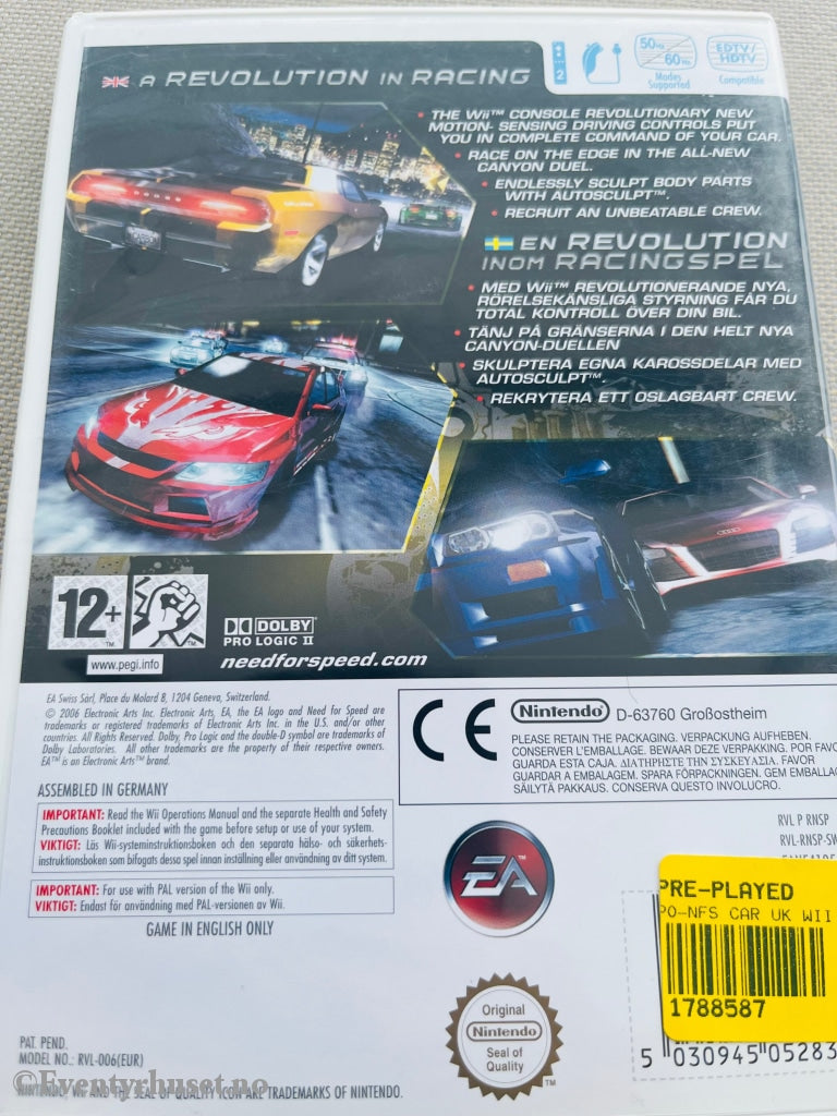Need For Speed - Carbon. Wii. Wii