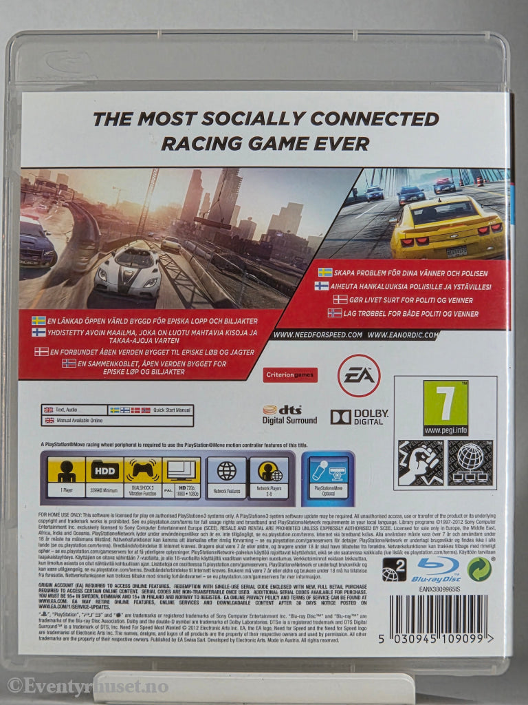 Need for Speed: Most Wanted . PS3.