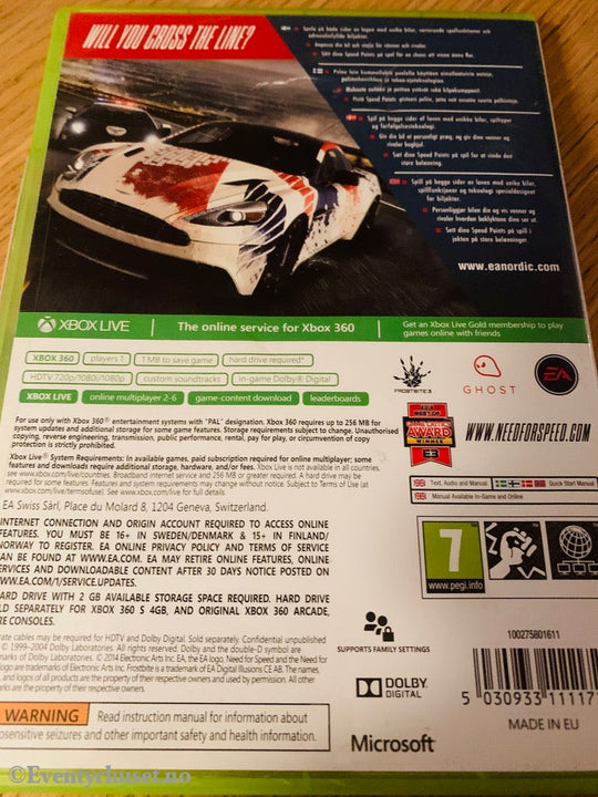 Need For Speed - Rivals. Xbox 360. 360