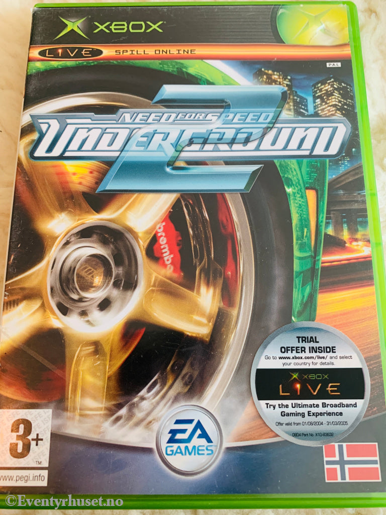 Need for Speed Underground 2. Xbox.